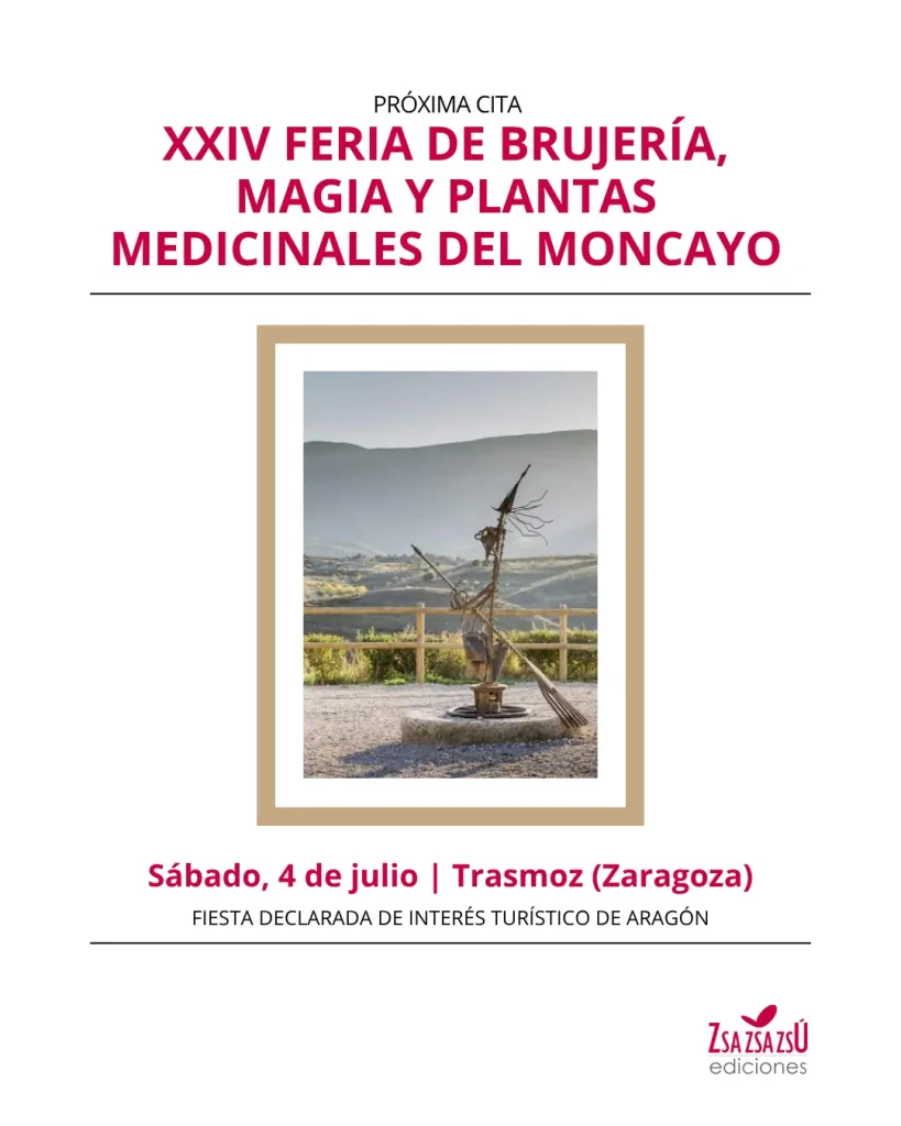 Zsa Zsa Zsú Ediciones en la XXIV Feria de Brujería del Moncayo en Trasmoz Zaragoza con Pat MM y Almu Bree